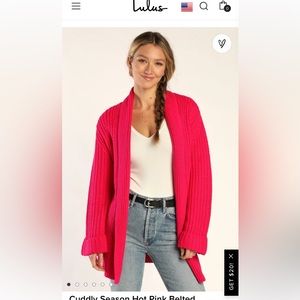 Lulus Pink Sweater NWT